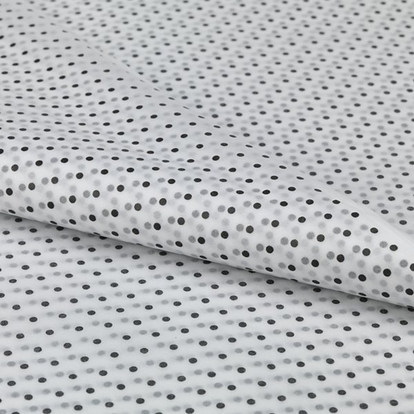 Patterned tissue paper, grey baroque, 100 sheets - 2