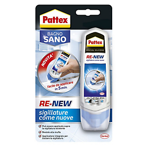 Pattex Bagno Sano Re-New Silicone pronto all'uso Pattex Bagno Sano Re-New Silicone pronto all'uso