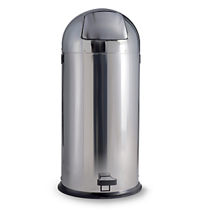 Pattumiera a pedale in acciaio inox capacità 52 litri Pattumiera a pedale in acciaio inox capacità 52 litri