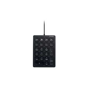 Pavé numérique 21 touches filaire USB-A Kensington - Touches réactives et silencieuses - Noir Pavé numérique 21 touches filaire USB-A Kensington - Touches réactives et silencieuses - Noir