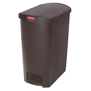 Pedaalvuilnisbak Slim Jim 90 L, zwarte kleur Pedaalvuilnisbak Slim Jim 90 L, zwarte kleur