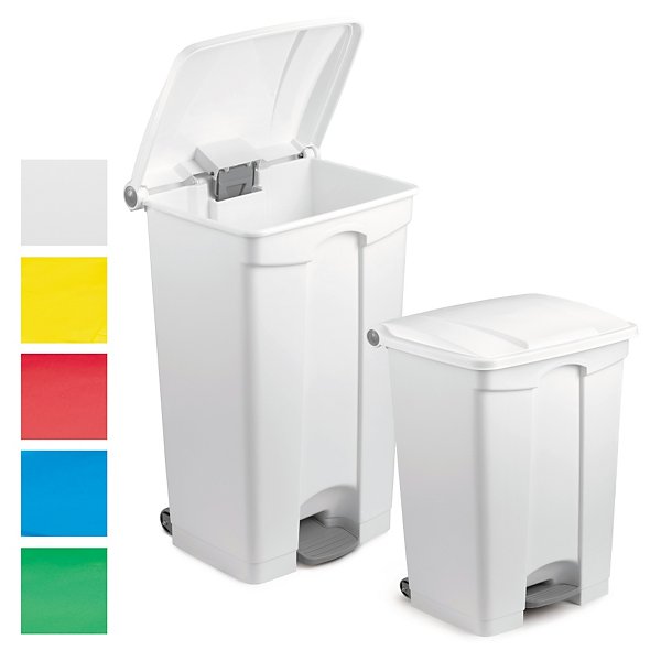 Pedaalvuilnisemmer groot volume 45l wit - 2