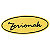 Pegatinas ovaladas oro y negro - Zorionak - 1