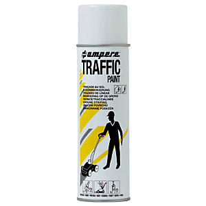 Peinture aérosol Traffic Ampere 500 ml pour traçage coloris blanc