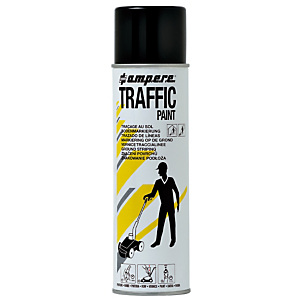 Peinture aérosol Traffic Ampere 500 ml pour traçage coloris noir Peinture aérosol Traffic Ampere 500 ml pour traçage coloris noir