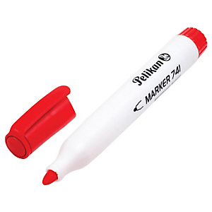 PELIKAN Marcatore per lavagna 741, Punta Tonda, Tratto 2 mm, Rosso (confezione 10 pezzi) PELIKAN Marcatore per lavagna 741, Punta Tonda, Tratto 2 mm, Rosso (confezione 10 pezzi)