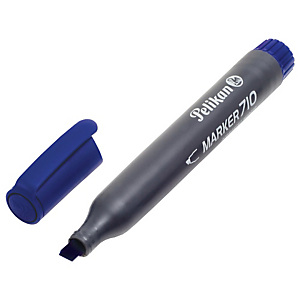 PELIKAN Marcatore permanente 710, Punta a scalpello, Tratto 2 - 5 mm, Blu (confezione 10 pezzi) PELIKAN Marcatore permanente 710, Punta a scalpello, Tratto 2 - 5 mm, Blu (confezione 10 pezzi)