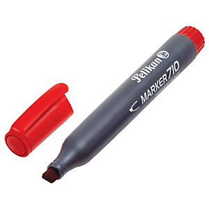 PELIKAN Marcatore permanente 710, Punta a scalpello, Tratto 2 - 5 mm, Rosso (confezione 10 pezzi) PELIKAN Marcatore permanente 710, Punta a scalpello, Tratto 2 - 5 mm, Rosso (confezione 10 pezzi)