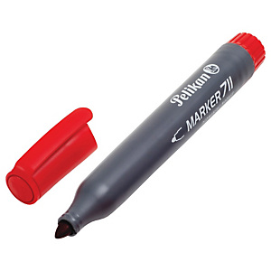 PELIKAN Marcatore permanente 711, Punta Tonda, Tratto 2 - 5 mm, Rosso (confezione 10 pezzi) PELIKAN Marcatore permanente 711, Punta Tonda, Tratto 2 - 5 mm, Rosso (confezione 10 pezzi)