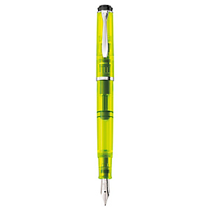 PELIKAN Penna stilografica Classic + Flacone Inchiostro premium 4001 M205 Duo Highlighter, Capacità 30 ml, Giallo Fluo PELIKAN Penna stilografica Classic + Flacone Inchiostro premium 4001 M205 Duo Highlighter, Capacità 30 ml, Giallo Fluo