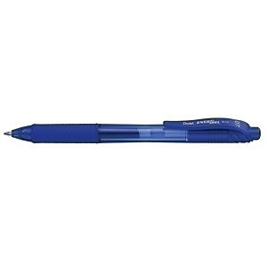 Pentel Energel X, bolígrafo retráctil de tinta de gel, punta fina, 0,7 mm, azul