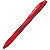 Pentel EnerGel X Roller gel a scatto, Punta 0,7 mm, Fusto rosso traslucido con grip, Inchiostro rosso - 1