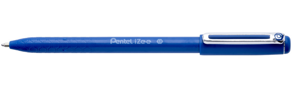 Lot de 2 - Pentel Izee Stylo bille à capuchon Pointe large 1 mm - Bleu