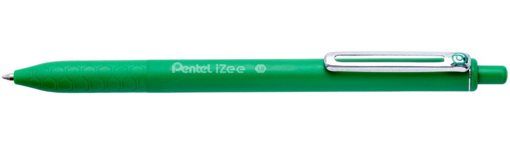 Lot de 2 - Pentel Izee Stylo bille rétractable Pointe large 1 mm - Vert