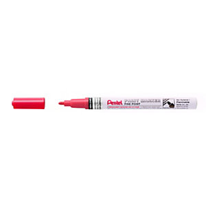 PENTEL Marcatore permanente a vernice Paint Marker, Punta fine 2,9 mm, Tratto 1,5 mm, Rosso