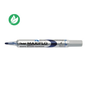 Pentel Marqueur tableau blanc Maxiflo pointe ogive fine largeur de trait 1,1 mm-  Bleu