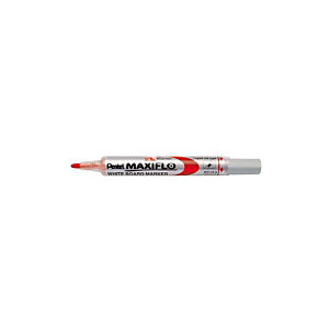 PENTEL Marqueur tableau blanc Maxiflo pointe ogive fine largeur de trait 1,1 mm-  Rouge  (Lot de 2)