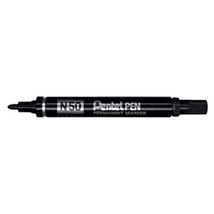 Pentel N50 - Marqueur permanent pointe ogive trait 1,5 mm - Noir
