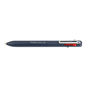 PENTEL Penna a sfera 4 colori Izee, Fusto Blu, Inchiostro 4 colori: Nero, Rosso Blu, Verde PENTEL Penna a sfera 4 colori Izee, Fusto Blu, Inchiostro 4 colori: Nero, Rosso Blu, Verde