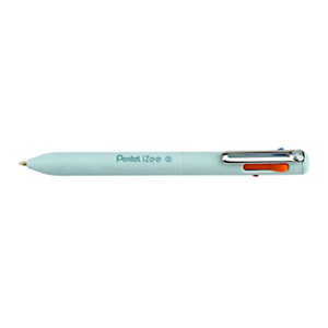 PENTEL Penna a sfera 4 colori Izee, Fusto Menta, Inchiostro 4 colori: Arancio, Rosa, Azzurro, Viola PENTEL Penna a sfera 4 colori Izee, Fusto Menta, Inchiostro 4 colori: Arancio, Rosa, Azzurro, Viola