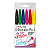 PENTEL Pennarello Brush Sign Pen, Punta a pennello, Colori Assortiti Basic (confezione 6 pezzi) - 1