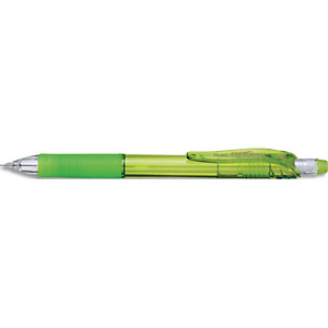 PENTEL Porte mines Energize avec un grip caoutchouc et gomme. Mines 0.7mm. Coprs translucide vert clair PENTEL Porte mines Energize avec un grip caoutchouc et gomme. Mines 0.7mm. Coprs translucide vert clair