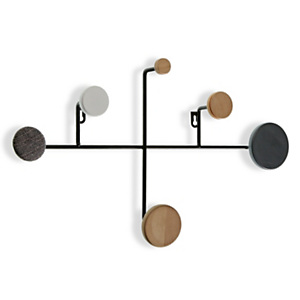 Perchero de pared Classic, 6 ganchos madera, 52 x 30 x 8 cm Perchero de pared Classic, 6 ganchos madera, 52 x 30 x 8 cm