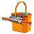PERFETTO Kit per pavimenti Secchiostrizza - secchio con strizzatore 12 L + mop 240 gr + manico da 130 cm - arancione - 3