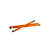 PERFETTO Kit per pavimenti Secchiostrizza - secchio con strizzatore 12 L + mop 240 gr + manico da 130 cm - arancione - 4