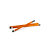 PERFETTO Kit per pavimenti Secchiostrizza - secchio con strizzatore 12 L + mop 240 gr + manico da 130 cm - arancione - 7