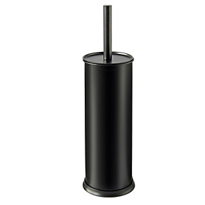 PERFETTO Portascopino Vic - diametro 9,5 cm - altezza 40 cm - acciaio inox - nero satinato PERFETTO Portascopino Vic - diametro 9,5 cm - altezza 40 cm - acciaio inox - nero satinato