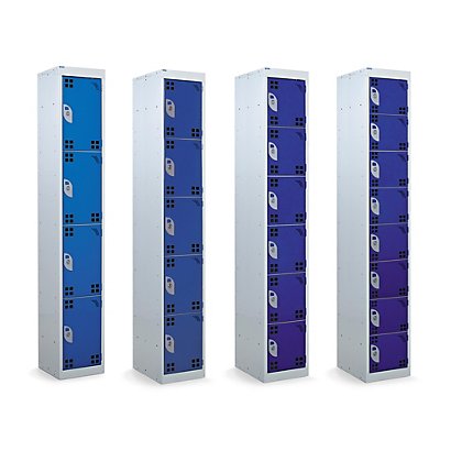 Perforated tool charging lockers