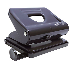 Perforateur 2 trous 820 en métal Rapesco coloris noir Perforateur 2 trous 820 en métal Rapesco coloris noir