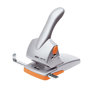 Perforateur 2 trous grande capacité Duax coloris argent/orange Perforateur 2 trous grande capacité Duax coloris argent/orange