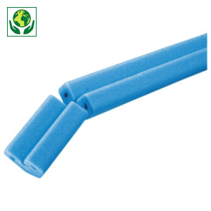 Perforerade kantskydd av LC-polyetenskum L-profil Perforerade kantskydd av LC-polyetenskum L-profil