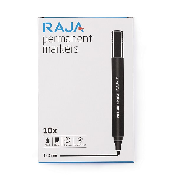 Permanente marker RAJA zwart - 3