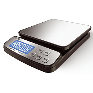 Pèse lettres et colis électronique LB OFFICE 30kg coloris noir/gris argenté Pèse lettres et colis électronique LB OFFICE 30kg coloris noir/gris argenté