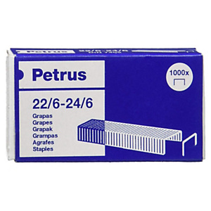 PETRUS Grapas estándar 22/6-24/6 galvanizadas PETRUS Grapas estándar 22/6-24/6 galvanizadas