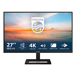 Philips 1000 series 27E1N1800AE/00, 68,6 cm (27'), 3840 x 2160 pixels, 4K Ultra HD, LED, 4 ms, Noir Philips 1000 series 27E1N1800AE/00, 68,6 cm (27'), 3840 x 2160 pixels, 4K Ultra HD, LED, 4 ms, Noir