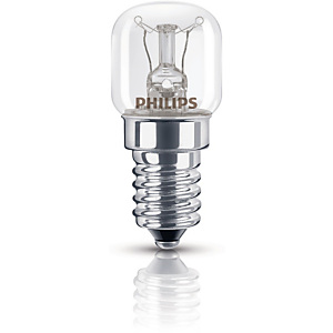 Philips E14 Bombilla incandescente, forma T22, regulable, 15 W, 230-240 V Philips E14 Bombilla incandescente, forma T22, regulable, 15 W, 230-240 V