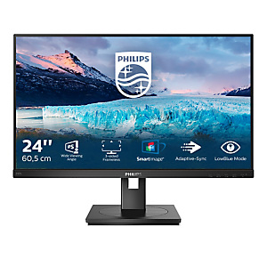 Philips S Line 242S1AE/00, 60,5 cm (23.8''), 1920 x 1080 Pixeles, Full HD, LED, 4 ms, Negro Philips S Line 242S1AE/00, 60,5 cm (23.8''), 1920 x 1080 Pixeles, Full HD, LED, 4 ms, Negro