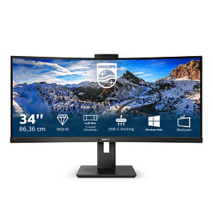 Philips P Line 346P1CRH/00, 86,4 cm (34'), 3440 x 1440 Pixeles, UltraWide Quad HD, LED, 4 ms, Negro Philips P Line 346P1CRH/00, 86,4 cm (34'), 3440 x 1440 Pixeles, UltraWide Quad HD, LED, 4 ms, Negro