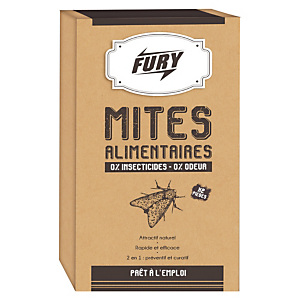 Pièges anti-mites alimentaires Fury, lot de 2 Pièges anti-mites alimentaires Fury, lot de 2