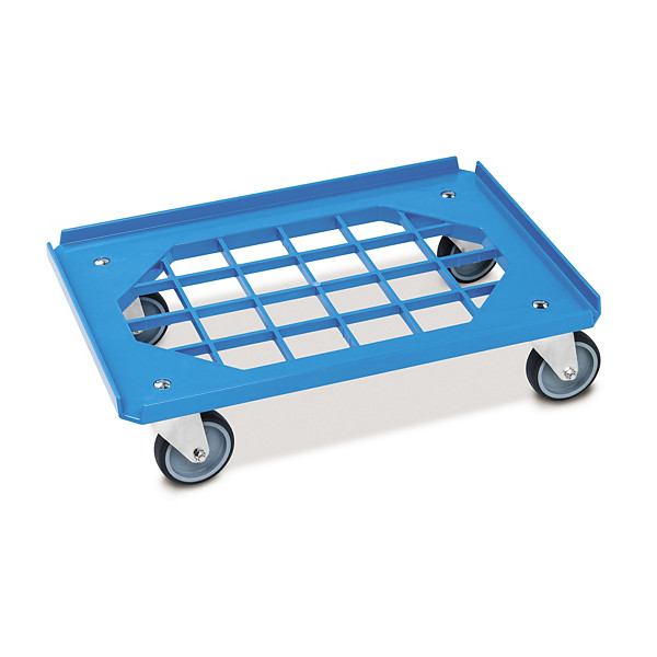 Pianale girevole grigliato portata 275 kg 62,5 x 42,5 x 17 cm 4 ruote girevoli ø 10 cm