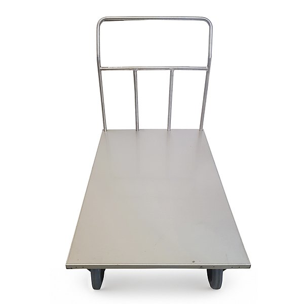 Pianale Maxi mm 1200x800 in acciaio inox con 2 ruote con freno - 6