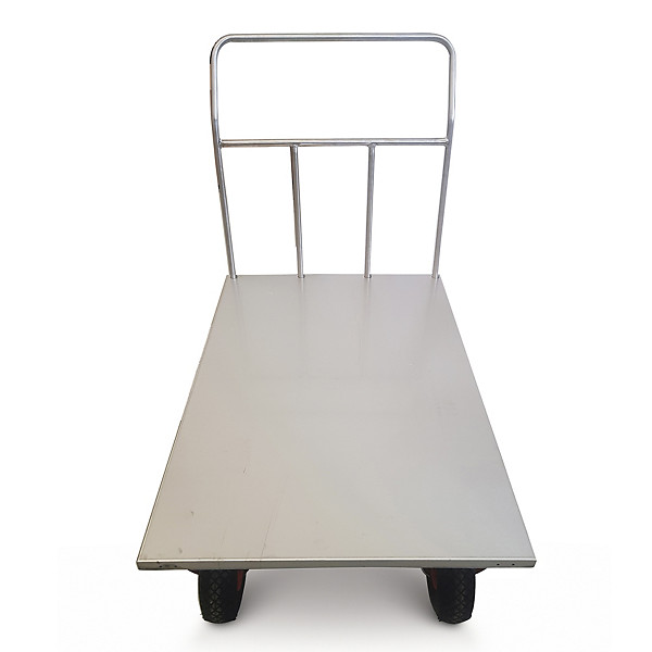 Pianale Maxi mm 1200x800 in acciaio inox con 2 ruote con freno - 1