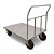Pianale Maxi mm 1200x800 in acciaio inox con 2 ruote con freno - 2