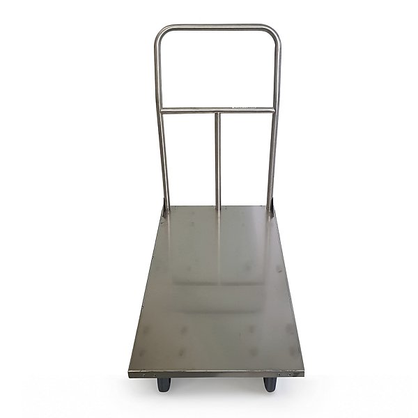 Pianale Medio mm 500x800 in acciaio inox AISI 304 con ruote girevoli - 4