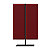 Piantana fonoassorbente mobile, h 140 cm, Rosso - 1