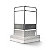 Piattaforma in alluminio 2 gradini  79 x 79 x 137 cm capacità 220 kg - 3